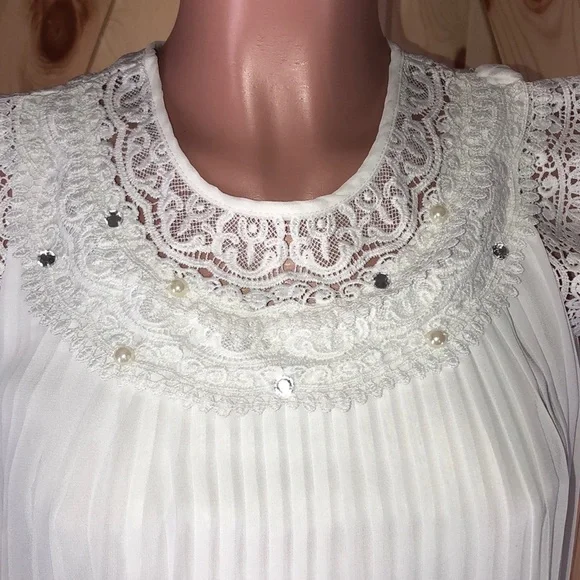 Speechless Women's Size 14 Top White Tunic Blouse Sleeveless NWOT - Picture 10 of 16